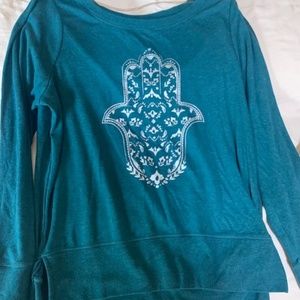 Gaiam Blue/Teal long sleeve top, Size S